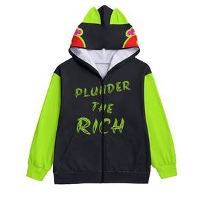 เสื้อมีฮู้ดแบบซิปสำหรับผู้ชายเสื้อผ้าแนวสตรีทแวร์ผ้าฝ้าย100% รุ่นเฮฟวีเวตมีซิปหน้าออกแบบได้ตามต้องการ - Product Image 3