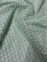 Tissu en filet mono de qualité supérieure - Filet mono doux de qualité supérieure avec broderie et travail de précision |   Rouleau de tissu pour vêtements de créateurs en gros