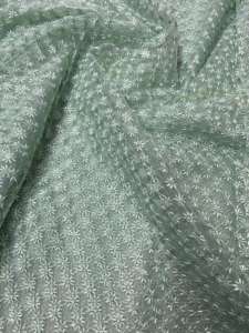 Belle occasionnelle mono net tissu porter qualité lourde Mono avec lourd 5MM Multy paillettes broderie travail fournisseur - Product Image 3