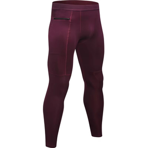 Mallas de punto de poliéster Spandex de alta calidad para hombre, logotipo personalizado, ropa de Yoga informal, ropa de gimnasio, último diseño, venta al por mayor - Product Image 1