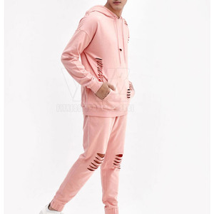 Survêtement streetwear tendance 2025, effet usé, vente en gros, design personnalisé, survêtement effet usé à vendre - Product Image 3