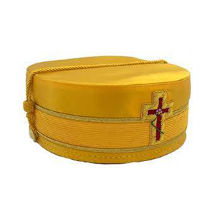 Masonic 33rd Degree Crowns-Scottish Rite 33rd Cap para masones Base de algodón y cuero bordada - Product Image 3