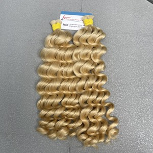 Extensiones de cabello humano vietnamita 100%, cabello a granel sin trama, cabello a granel de onda profunda para trenzar en muchos colores - Product Image 4