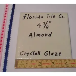 Baldosa de cerámica esmaltada de cristal pulido de 4-3/8 \ "de color almendra de Florida Co. Nuevo diseño francés y europeo para habitaciones interiores - Product Image 1