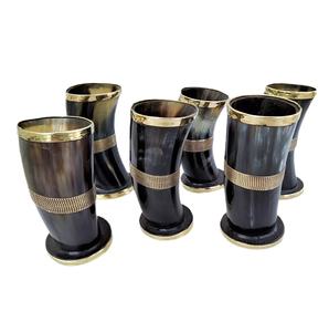 Vaso de chupito de cuerno Natural antiguo, artículos para beber hechos a mano de alta calidad, fabricación al por mayor de alta comercialización para Vasos - Product Image 5