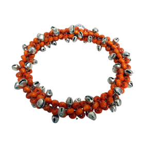 Nickelage d'anneau suspendu décoratif de fer et de perles de conception unique pour la décoration décorative à la maison et la décoration de Noël faite à la main - Product Image 2