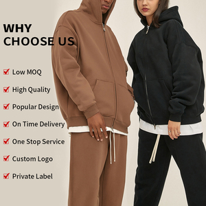 Boxy fit Sudaderas con capucha en blanco de peso pesado Sudaderas con capucha para hombre Sin cuerda Streetwear Sudaderas con capucha de lana de alta calidad Sudadera con logotipo personalizado - Product Image 6