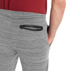Joggers elásticos de cintura alta para hombre, pantalones de chándal de entrenamiento atlético informales con bolsillos con cremallera, pantalones de chándal de lona - Product Image 5
