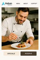 Sitio web de restaurante con menú y diseño de reserva Expertos web profesionales en EE. UU. que ofrecen una solución en línea confiable y asequible