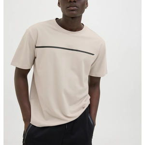 Camisetas de Calle para Hombre, Camiseta Lisa, Talla Grande, Ropa de Verano, Lavado Ácido, Vintage, Holgada, Unisex, Algodón Barato, Bordada, OEM - Product Image 4