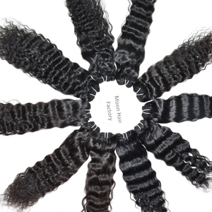 ผมต่อแบบหยิกของชาวอินเดียมัดผมสีดำสำหรับผู้บริจาคคนเดียวผู้ผลิตและผู้จัดจำหน่ายจากอินเดีย - Product Image 1