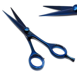 Tijeras de corte de pelo de acero inoxidable con mango de cerámica profesional más vendidas, tijeras de peluquería de Color personalizadas - Product Image 1