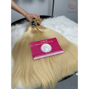 Cabello alineado con cutícula #60 Color 24 pulgadas Textura recta natural Super estándar Cabello humano crudo vietnamita a granel - Product Image 1