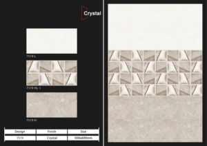 Azulejos de cerámica de diseño premium de 300x600 mm para paredes de baño y cocina, con acabado brillante o mate y textura de azúcar tallado, para interiores elegantes. - Product Image 4