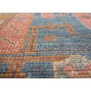 Tapis en laine noué à la main Erbe Beige Marron AKWL-1441, motif floral abstrait, pour salon, couloir, entrée, forme rectangulaire, style puzzle - Product Image 3