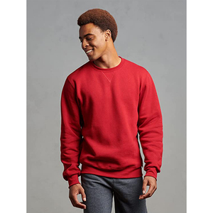 Unisex Cotton <b>Fleece</b> Sweatshirt Minimal Plain <b>Black</b> Crewneck Pullover Custom Logo Apparel Wholesale - Product Image 5