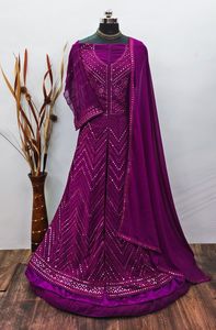 ชุดเดรสผ้าจอร์กาตต์หนักล่าสุดออกแบบโดยดีไซเนอร์ - Product Image 5