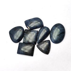 7 Uds Dumortierita Natural cuarzo 10-20mm cojín de pera ovalada cabujón 49,96 GMS lote Iroc ventas tamaño libre mezcla forma piedra preciosa suelta - Product Image 6