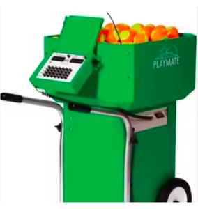 Máquina Lanzapelotas de Tenis Verde, Lanzador de Pelotas Portátil para Prácticas en Cancha - Product Image 4