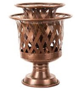 Cobre antiguo Metal alambre jardín urna Metal hierro alambre hogar jardín decorativo jardín urna precio barato hecho a mano - Product Image 1