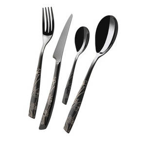 Juego de cucharas de acero inoxidable con revestimiento de PVD dorado hecho a mano, cubiertos de primera calidad, utensilios de cocina, cuchara de boda para servir alimentos, India - Product Image 6