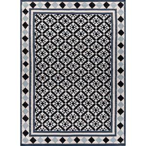 Alhambra Ivory - Alfombras de lana planas tejidas a mano con diseño geométrico de diamantes y rectángulos, alfombras de yute para el hogar, para la mesita de noche, ADWL-13160 - Product Image 1