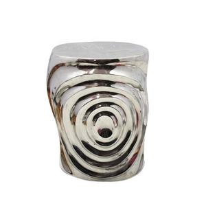 Taburete de aluminio para sala de estar, mueble para el hogar de color dorado antiguo de latón, a granel - Product Image 2