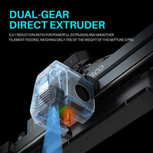 Para Impresora 3D FDM ELEGOO Neptune 4 con Extrusor Dual, Características DIY, Compatible con Material PLA para Uso Industrial, Dental, Joyería y Cartelería - Product Image 5