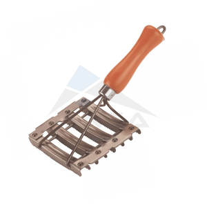Peine de curry veterinario profesional, herramienta de aseo de animales de alta resistencia para caballos, ganado, mascotas grandes, limpieza de desprendimiento diseñada - Product Image 4