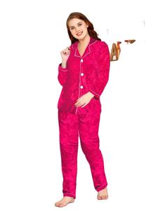 Conjunto de Pijamas de una Pieza en Oferta, Talla Grande, Informal, de Dibujos Animados, de Poliéster, Vestido de Dormir para Mujer - Product Image 1