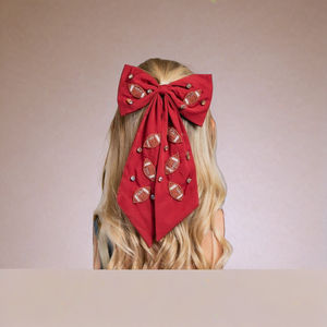 โบว์ติดผมสำหรับเด็กผู้หญิงอุปกรณ์เสริมโบว์กิ๊บติดผมสีสวยดีไซน์สวยปักตามต้องการ - Product Image 4