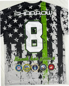 Sanzaf, camisetas deportivas de punto con estampado de poliéster 100% personalizado para hombre, Mangas de cuello redondo ajustadas de gran tamaño, sublimación sólida - Product Image 2