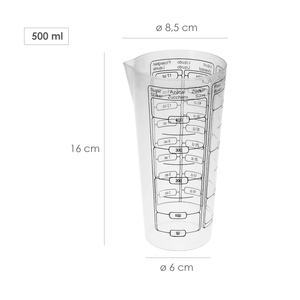 Tazza dosatrice Oryx 500 ml. 8,5x6x16 cm. - Product Image 2