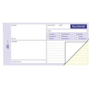 Papel autocopiativo Avery Zweckform Short Letter 1/3 DIN A4, 1 copia, 2 x 40 hojas - Product Image 1