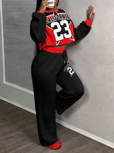 Chándal de Alta Calidad para Mujer, Estilo Urbano, Ecológico, 100% Algodón, Corte Regular, Transpirable, para Invierno - Product Image 3