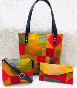 Cotton Printed Reusable Shopping Carry <b>Bag</b> Sustainable Fabric Tote Manufacturer India - Product Image 3