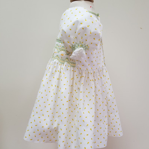 Handmade Smocked Soft Linen Dress for <b>Baby</b> Girls Casual Style for Toddler's <b>First</b> Birthday OEM Made in Vietnam - Product Image 2