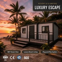 Villa conteneur portable à double aile pour parc de vacances et location de vacances en bord de mer