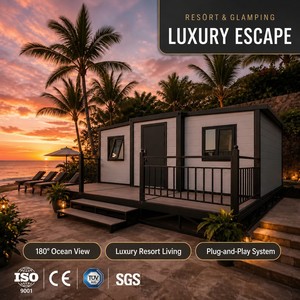 Casa Prefabricada Portátil de Dos Alas Tipo Villa Contenedor para Parques de Vacaciones y Alquiler de Vacaciones en la Costa - Product Image 1