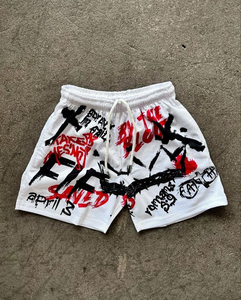 Pantalones Cortos de Baloncesto de Malla con Nuevo Diseño, 100% Poliéster, Casuales, de Secado Rápido, Transpirables, Personalizables, de Alta Calidad para Hombre - Product Image 1