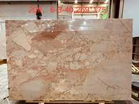 Dalles de marbre Breccia Pernice italien, carreaux de marbre rose-rouge de luxe pour projets de revêtements de sol, murs et comptoirs intérieurs