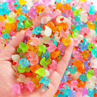 Canetons en résine phosphorescents en gros - Mini jouets animaux, micro décorations, artisanat DIY, fournitures pour cadeaux de fête en vrac
