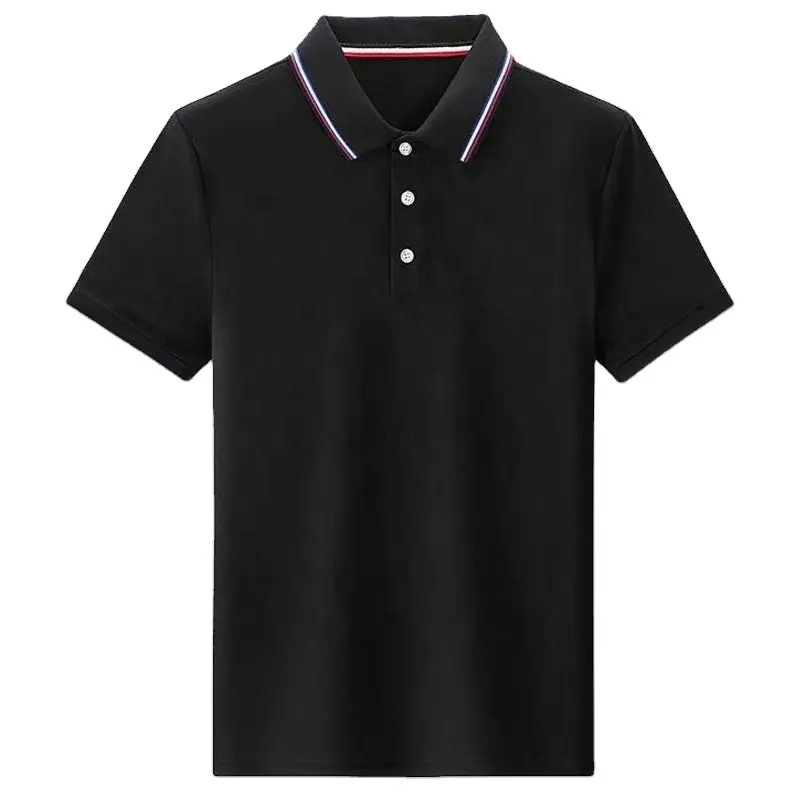 Tüm satış yüksek kaliteli Golf polo gömlekler, yaz sezonu Golf Polo gömlekler kuru uydurma özelleştirilmiş nakış logosu ile