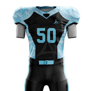 Nouvel uniforme de football américain tendance pour hommes adultes, respirant, à manches courtes, en tissu léger, conçu pour les entraînements et les matchs d'équipe - Product Image 3