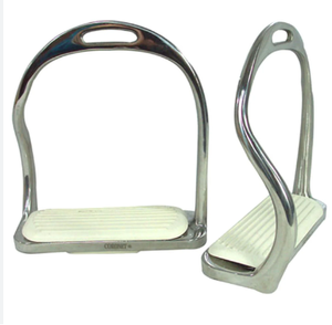 QHP Étriers de sécurité anglais unisexe pour l'équitation Logo personnalisé Produits pour chevaux Sports Étriers équestres Pied gratuit - Product Image 5