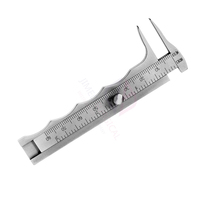 Jauge de poche Vernier en acier inoxydable professionnel de haute qualité 100mm 4 pouces | Outil de mesure à échelle unique pour fil de perle