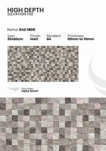 Revestimientos Urbanos Modernos Realzados con Azulejos de Porcelana Estructurados de Alta Definición en Mate de 300x600 mm - Product Image 3