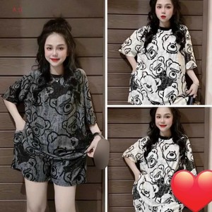 Conjunto de oso tipo para mujer Precio de fábrica Natural Odm Lavable Embalaje personalizado Fabricante de Vietnam ropa para niña 2 piezas - Product Image 6