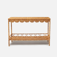 Vente en gros Table de chevet festonnée en rotin faite à la main au Vietnam pour une décoration intérieure élégante