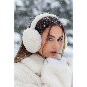 Écouteurs en peluche importés blancs KLK01 - Blanc - Product Image 3